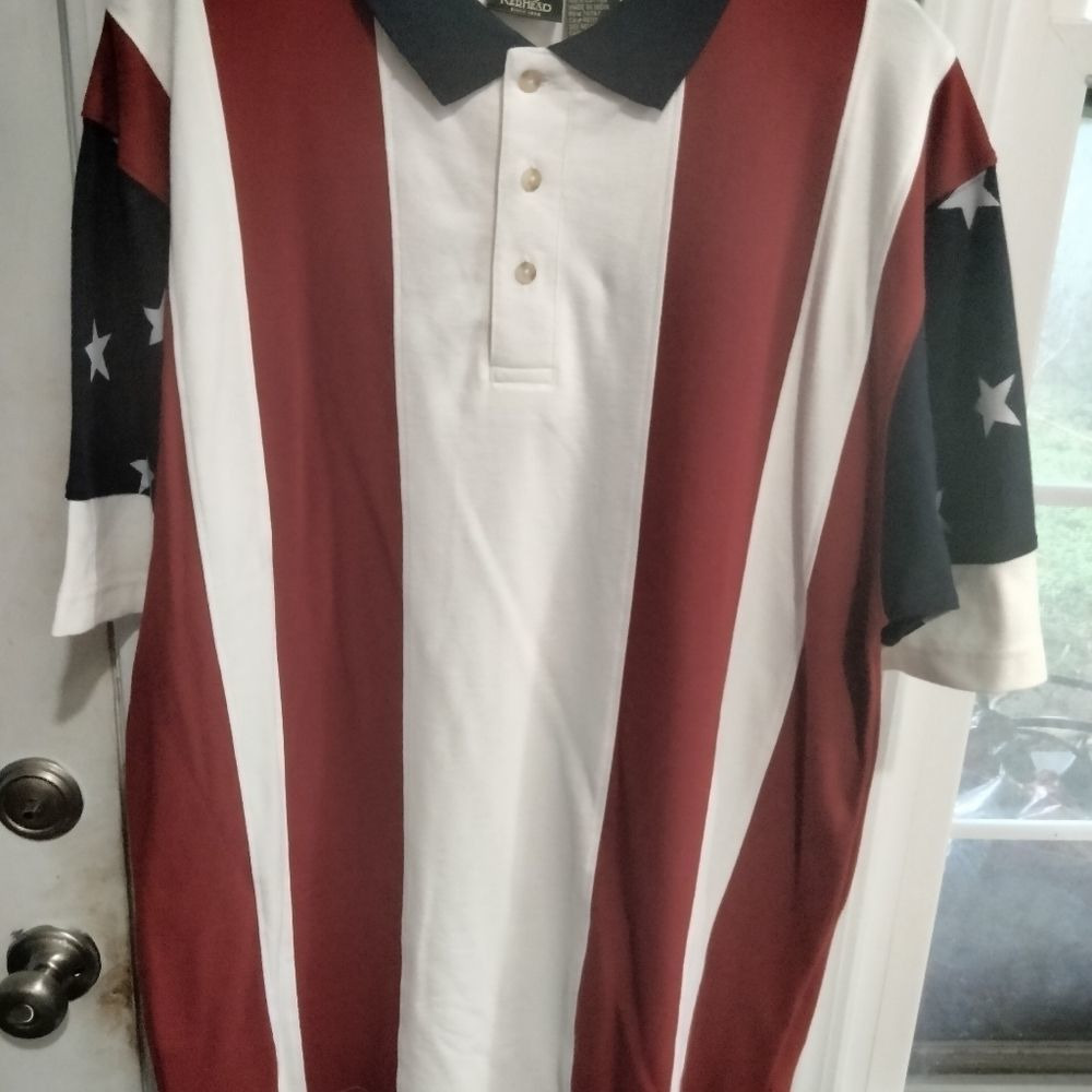 Vintage Style RedHead Bass Pro Shops American Flag
